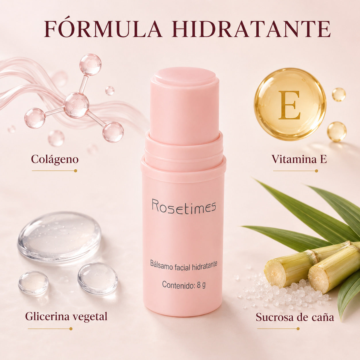 Rosetimes® - Bálsamo Facial Hidratante Antiarrugas