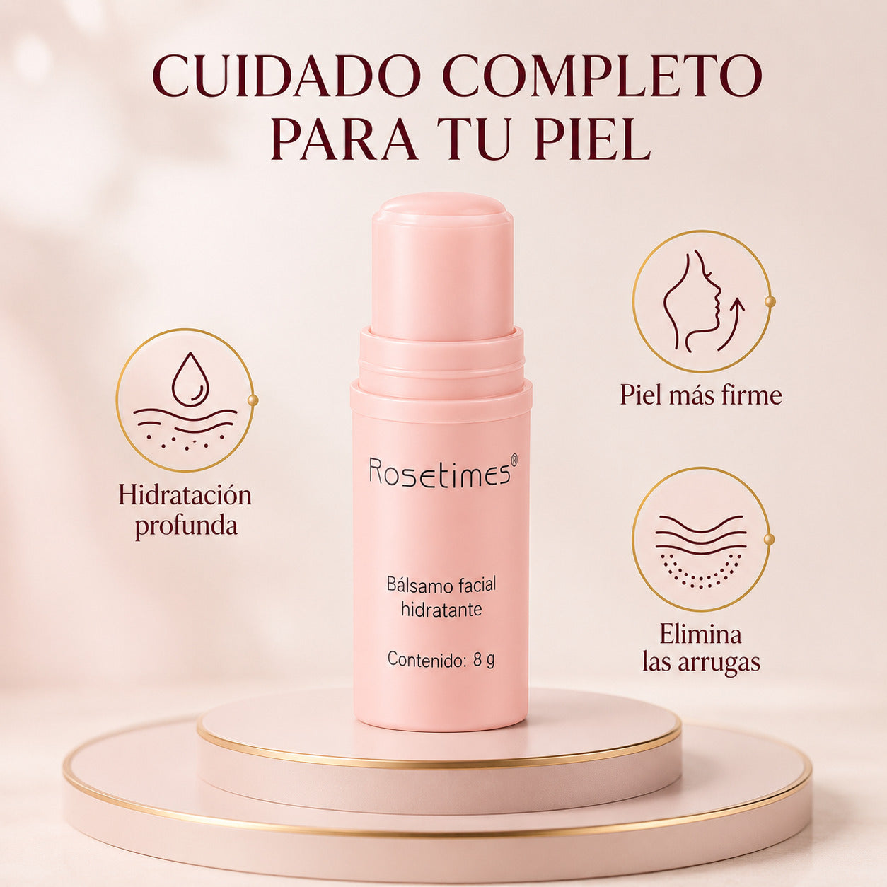 Rosetimes® - Bálsamo Facial Hidratante Antiarrugas